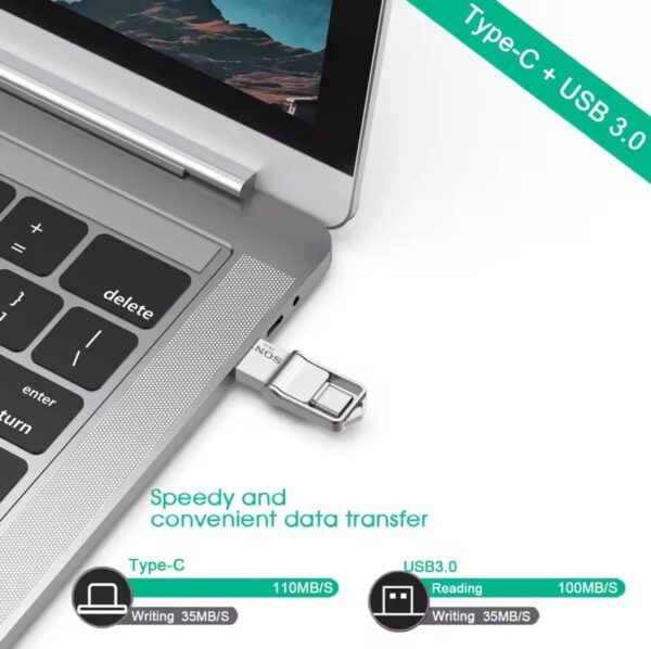 Sony mini pendrive 2tb usb tipo c otg flash drive de alta velocidade 1tb metal pendrive 512gb 256gb portátil memoria usb vara para o telefone - Imagem 4